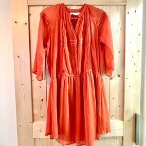 Anththropologie Staring at Stars Orange Dress